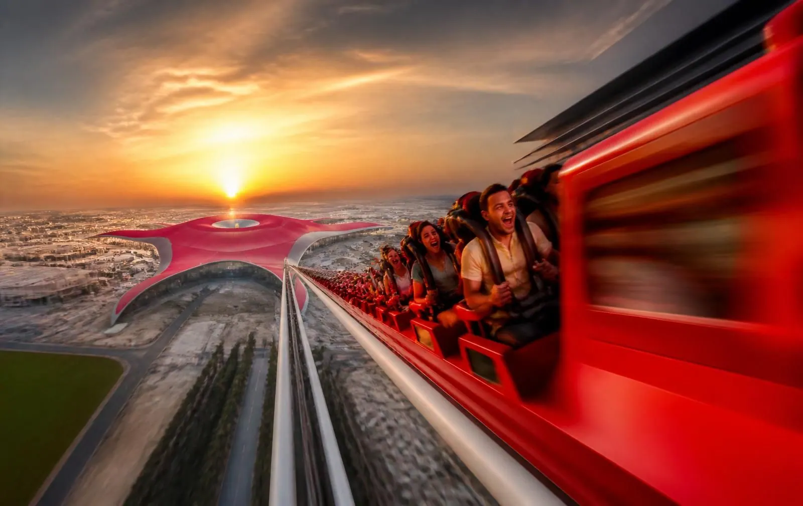 Formula Rossa — the world's fastest rollercoaster at Ferrari World Abu Dhabi